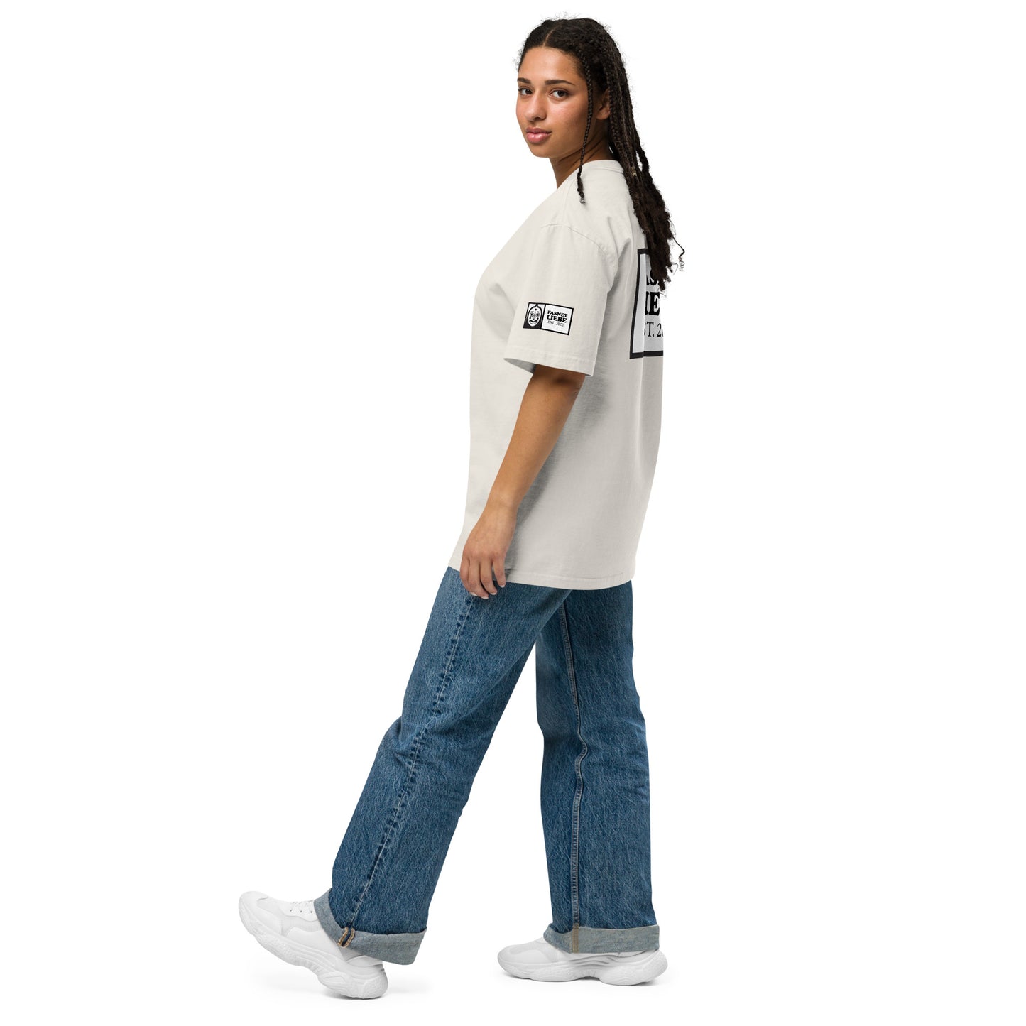 Oversized T-Shirt mit verwaschenem Look