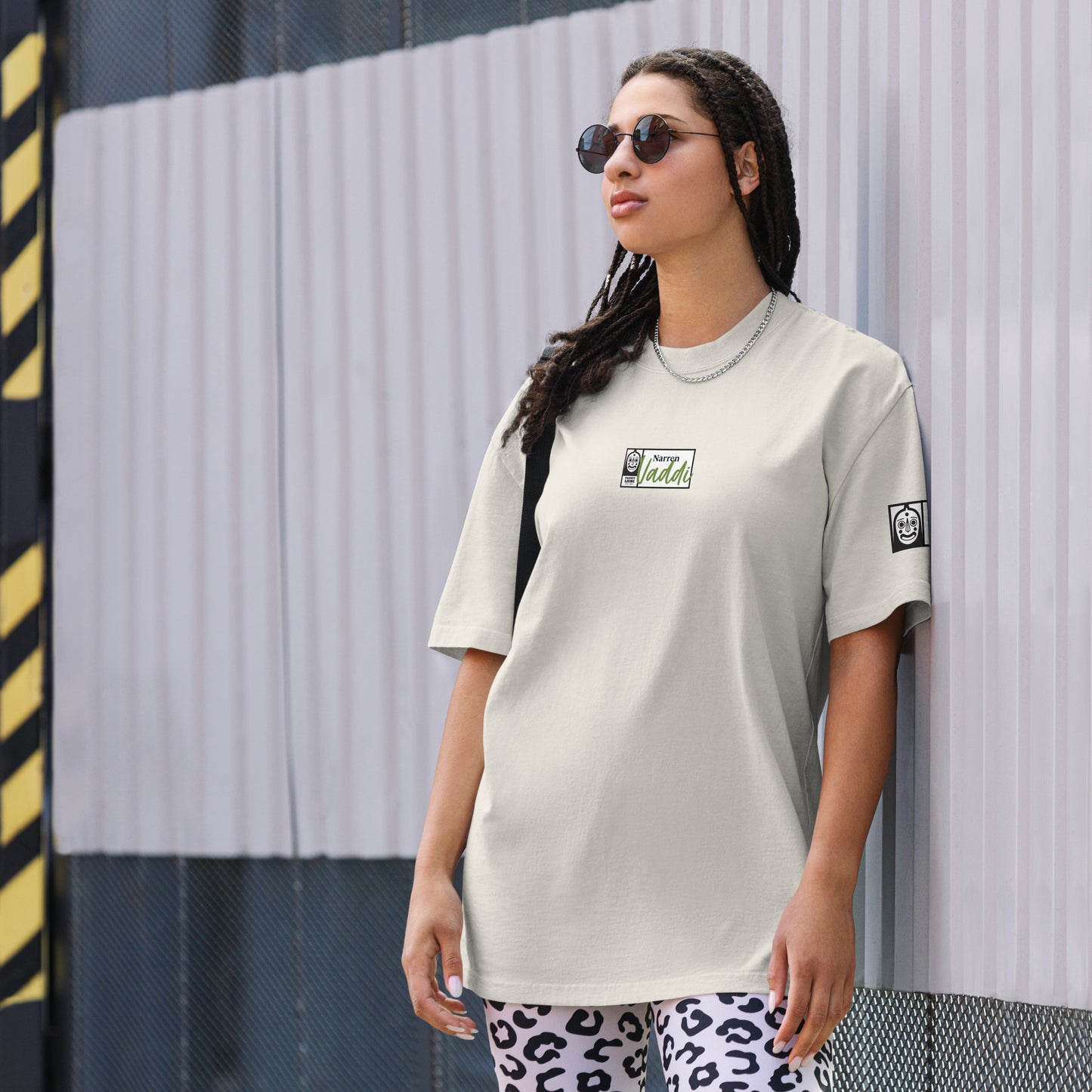 Oversized T-Shirt mit verwaschenem Look