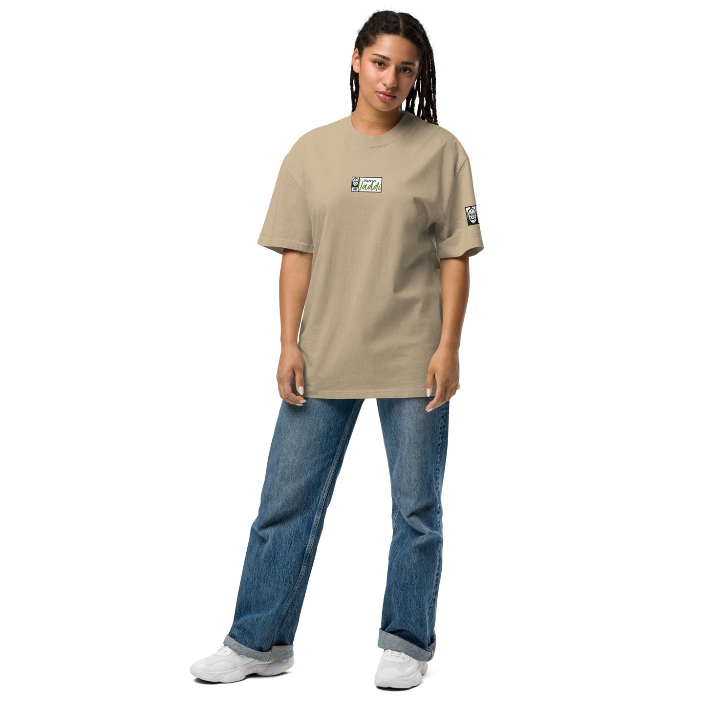 Oversized T-Shirt mit verwaschenem Look